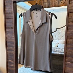 Adidas Women's Gray Collared Golf shirt